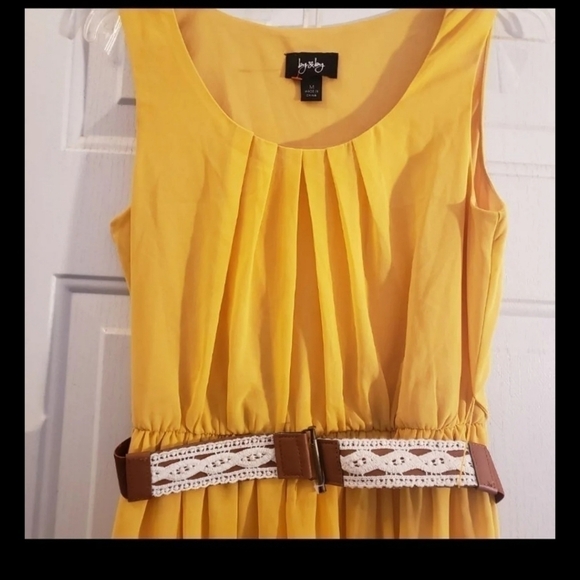 BY&BY dress size medium mustard color - Picture 4 of 4